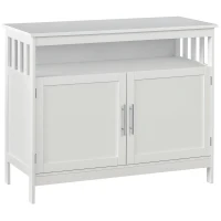 HOMCOM Wooden Console Table with Open Shelf and 2 layers Cabinet  Kitchen Furniture(m-2)