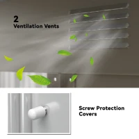 Outsunny 7' x 4' Metal Garden Shed, Backyard Tool Storage Shed with Dual Locking Doors, 2 Air Vents and Steel Frame, Silver(m-6)