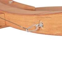 Outsunny Outdoor Hammock with Stand, Extra Large Heavy Duty Wooden Frame, No Tree Needed, 12.8' Indoor Outside Boho Style Nap Bed, Natural Cotton, White(m-8)