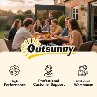 Outsunny 6' Portable Picnic Table and Bench Set, Outdoor Wooden Folding Camping Dining Table Set for Patio Garden Outdoor Activities(m-7)