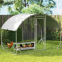 PawHut Nesting Boxes for Chickens, Chicken Coop Accessories with Asphalt Roof for Indoor Outdoor Use, Up to 3 Hens(m-1)