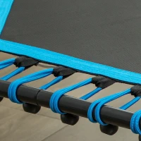 Soozier 45" Rebounder Trampoline for Adults, Quiet Bungee Rebounder with LED Lights and Adjustable Handle, Blue(m-9)