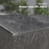 Outsunny 11' x 9' Metal Storage Shed Garden Tool House with Double Sliding Doors, 4 Air Vents for Backyard, Patio, Brown(m-7)