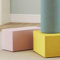 Qaba Climbing Toys for Toddlers with Removable Cover, Indoor Activity Play Set for Crawling, Sliding, Orange/Green(m-10)