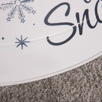 HOMCOM Christmas Tree Collar, Steel Tree Ring Skirt, Home Xmas Decoration for Christmas Tree, 26" x 26" x 9", White(m-9)