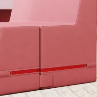 Qaba 2-Piece Climbing Foam Blocks for Toddlers with Detachable Cover, Indoor Climb and Crawl Activity PlaySet, Pink(m-10)