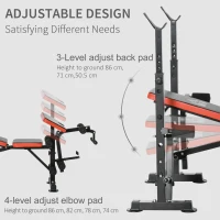 Soozier Adjustable Weight Bench for Weight Lifting and Strength Training(m-7)