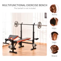 Soozier Adjustable Weight Bench for Weight Lifting and Strength Training(m-4)