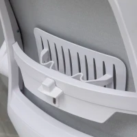 Vinsetto Office Chair 360° Swivel Task Desk Breathable Fabric Computer Chair with Flip-up Arms and Adjustable Height, Grey(m-11)