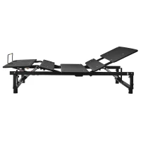 Adjustable Queen Bed Base Frame with Head and Foot Incline, Wireless Remote, Zero Gravity, Quiet Motor, 79" L x 59" W x 13" H, Black(m-10)