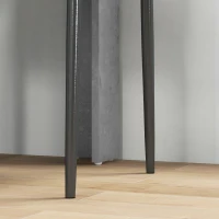 HOMCOM Dining Table Set for 2, Square Kitchen Table and Chairs, Dining Room Table and PU Leather Upholstered Chairs, Grey(m-10)