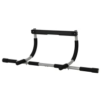 Soozier Pull-Up Bar for Doorway, Home Fitness Door Horizontal Chin up Bar for Indoor Gym Upper Body Workout, Grey(m-11)