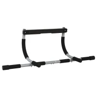Soozier Pull-Up Bar for Doorway, Home Fitness Door Horizontal Chin up Bar for Indoor Gym Upper Body Workout, Grey(m-2)