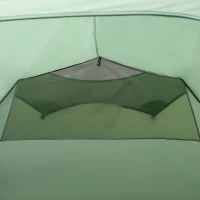 Outsunny Pop Up Camping Tent with Vestibule Waterproof Tent for 2-3 Person, Dark Green(m-9)