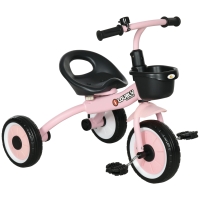 Qaba Tricycle for Kids Age 2-5, Toddler Bike for Children, Pink