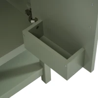 30" Bathroom Vanity with Ceramic Sink, Ample Storage, Soft Close Doors, Cabinet with Solid Wood frame, 30" L x 18.5" W x 34" H, Green+White(m-13)