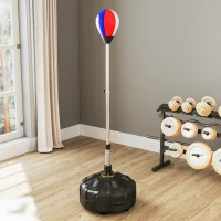 Soozier Reflex Bag, Speed Bag with Stand, 57.9" -65" Height Adjustable, for Home Gym Boxing Training(m-10)