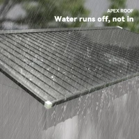 Outsunny 11' x 13' Garden Storage Shed w/ Foundation Kit Metal Tool Storage House w/ Double Doors White(m-7)