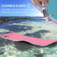 Soozier 6.5x2ft Floating Mat Floating Lily Pad Water Carpet Float Aqua Mat Water Recreation and Relaxing in Pool Beach Lake(m-5)