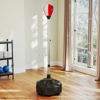 Soozier Reflex Bag, Speed Bag with Stand, 57.9" -65" Height Adjustable, for Home Gym Boxing Training(m-9)