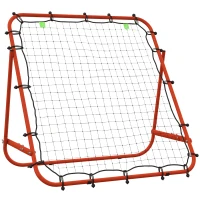 Soozier Volleyball Rebounder Net, Adjustable Soccer Rebounder, Baseball Volleyball Training Equipment Aid, Red(m-11)