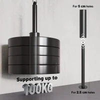 Soozier Weight Cable Pulley System for Home Gym with Universal Loading Pin for LAT Pull Down, Biceps Curl Workout, Red(m-7)