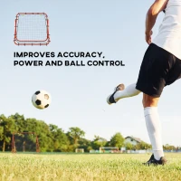 Soozier Volleyball Rebounder Net, Adjustable Soccer Rebounder, Baseball Volleyball Training Equipment Aid, Red(m-6)