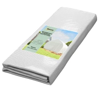 Outsunny Walk-in Tunnel Greenhouse Replacement Cover w/ Zipper Door, 11.5' x 10', White(m-1)