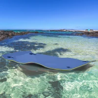 Soozier 7.5x4ft Floating Mat Floating Lily Pad Water Carpet Float Aqua Mat Water Recreation and Relaxing in Pool Beach Lake(m-1)