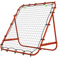 Soozier Volleyball Rebounder Net, Adjustable Soccer Rebounder, Baseball Volleyball Training Equipment Aid, Red(m-2)