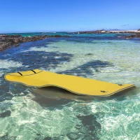 Soozier 6.5' x 2' Roll-Up Pool Float Pad Water Floating Mat for Lake, Ocean, Pool Playing, Relaxing & Recreation, Yellow(m-1)