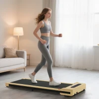 Soozier 2.5HP Walking Pad, Under Desk Treadmill with Remote Control, Transport Wheels and LED Display for Home Gym Office(m-2)