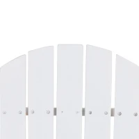 Rustic Acacia Wood Adirondack Chair with Nature-Inspired Textures, Foldable Patio Seating with Traditional Slats, 30" L x 36" W x 34" H, White(m-4)