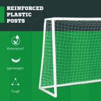 Soozier 9.8 x 6.6ft Soccer Goal, Portable Soccer Practice Net with PE Net for Backyard, Garden, Park, Beach(m-5)