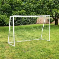 Soozier 9.8 x 6.6ft Soccer Goal, Portable Soccer Practice Net with PE Net for Backyard, Garden, Park, Beach(m-8)