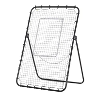Soozier Volleyball Rebounder Net, Angles Adjustable Soccer Rebounder, Lacrosse Baseball Volleyball Training Equipment Aid(m-2)