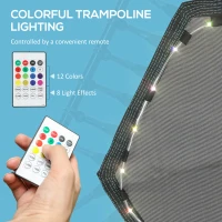 Soozier 45" Rebounder Trampoline for Adult, Quiet Bungee Rebounder with Adjustable Handle, Blue(m-4)