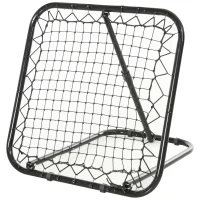 Soozier Soccer Rebounder Net, 3' x 3', Angle Adjustable Baseball Rebounder Net Training Equipment Aid with Quick Folding Design for Teens & Adults, Kickback Target Goal Play(m-11)