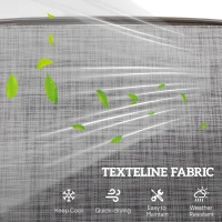 Outsunny Patio Glider Rocking Chair 2 Person Outdoor Loveseat Rocker Garden Furniture Bench, Grey(m-5)