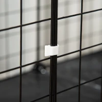 PawHut Small Animal Cage Rabbit Cage with Door, Guinea Pig Playpen, Small Animal Fence for Bunny, Chinchilla, Freret, Chinchilla, Indoor and Outdoor Use, Total 31 Panels, 41.3" x 41.3" x 27.6"(m-13)