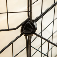 PawHut Small Animal Cage Rabbit Cage with Door, Guinea Pig Playpen, Small Animal Fence for Bunny, Chinchilla, Freret, Chinchilla, Indoor and Outdoor Use, Total 31 Panels, 41.3" x 41.3" x 27.6"(m-12)