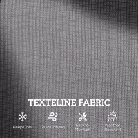 Outsunny Patio Double Glider Outdoor Steel Sling Fabric Gliding Bench Garden Swing Chair Heavy-Duty Porch Rocker Garden Loveseat Grey(m-6)