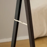 HOMCOM 64" x 21" Full Length Mirror, Free Standing, Leaning or Wall, Arched Full Body Mirror, Brown Wood Grain(m-10)