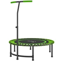 Soozier 45" Rebounder Trampoline for Adults, Mini Fitness Trampoline Bungee Rebounder with 5-Level Adjustable Handle(m-2)