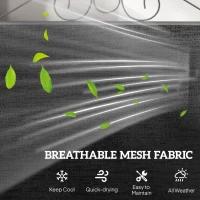 Outsunny Outdoor Glider Bench with Coffee Table, Patio 2-Seat Rocking Chair Swing Loveseat with Breathable Sling for Backyard Garden Porch, Black(m-5)