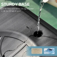 Soozier 5-7FT Basketball Hoop and Stand Backboard, Height Adjustable with Wheels for Youth Outdoor(m-7)