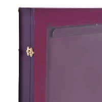 HOMCOM Jersey Display Frame Case, Acrylic Sports Shirt Shadow Box for Basketball Football Baseball, 28" x 35", Brown(m-5)