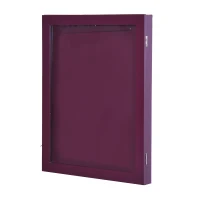 HOMCOM Jersey Display Frame Case, Acrylic Sports Shirt Shadow Box for Basketball Football Baseball, 28" x 35", Brown(m-7)