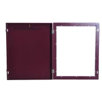 HOMCOM Jersey Display Frame Case, Acrylic Sports Shirt Shadow Box for Basketball Football Baseball, 28" x 35", Brown(m-6)