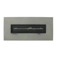 50,000 BTU Rectangle MGO Fire Table Perfect for Effortless Warmth, Modern Design with Iron Frame, 56" L x 26" W x 15" H, Light Gray(m-7)